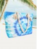 Canvas Tie Dye Print Shoulder Tote